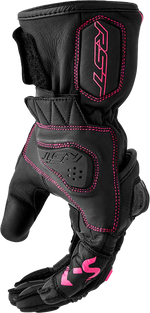 WOMENS S1 GLOVE BLACK/PINK LEATHER