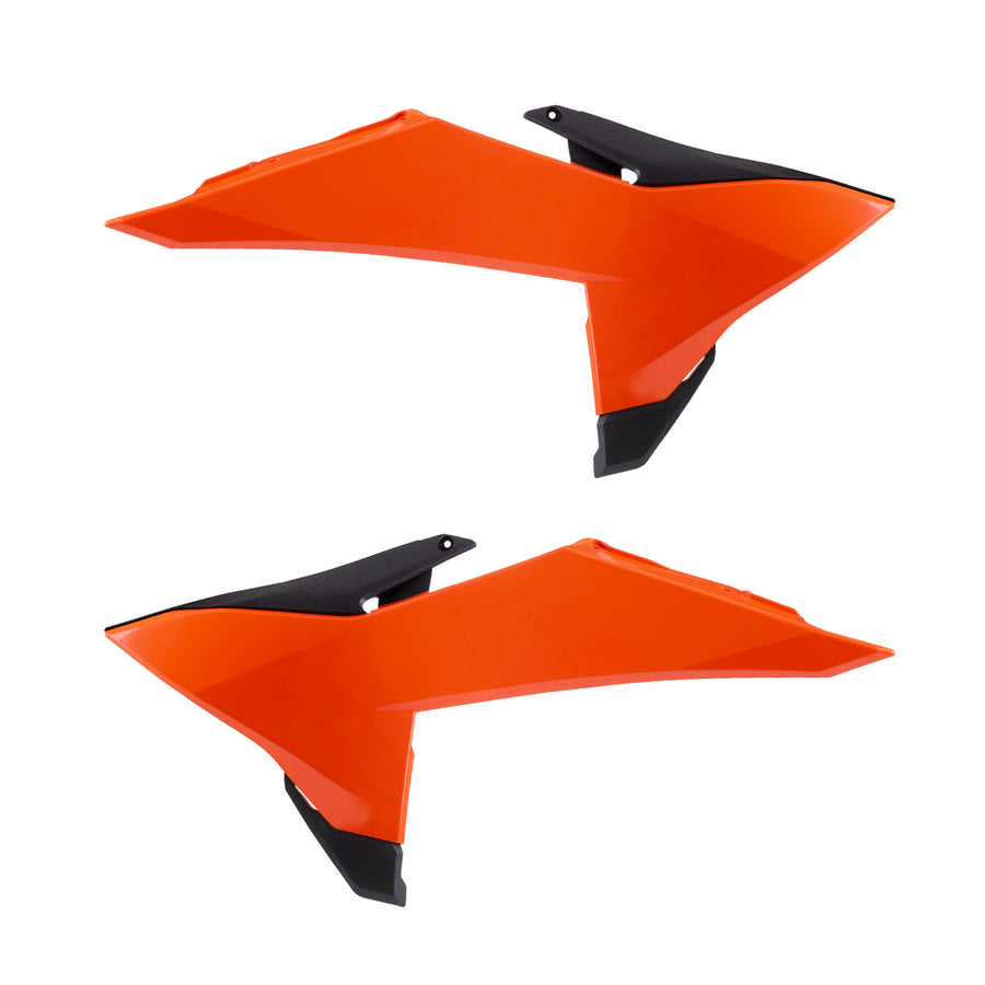 RADIATOR SCOOPS ORANGE / BLACK