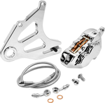 4 PIST REAR CALIPER KIT CHROME ST 18-UP
