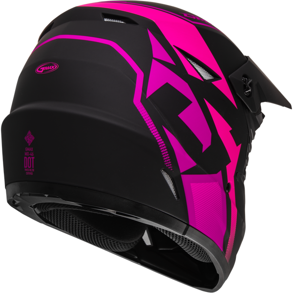 MX-46 COMPOUND HELMET MATTE BLACK/PINK LG