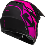 YOUTH MX-46Y COMPOUND HELMET MATTE BLACK/PINK YS