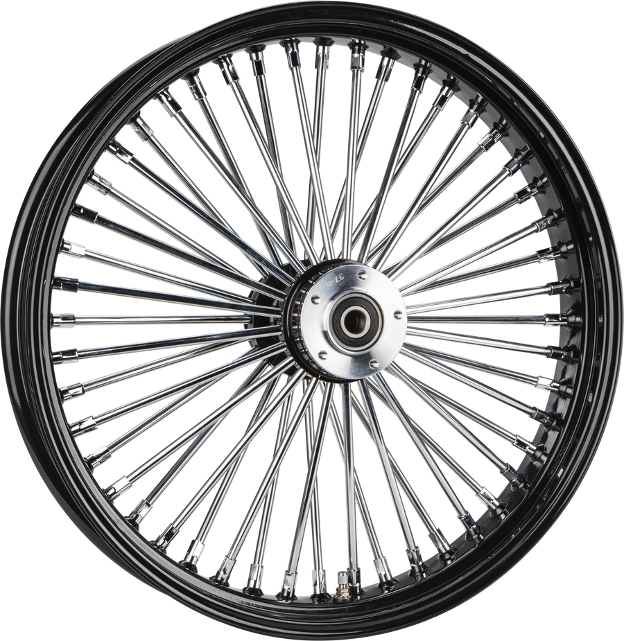 FR 48-SPK DD BLACK 21X3.5 WG-HUB 3/4" AXL 00 LTR