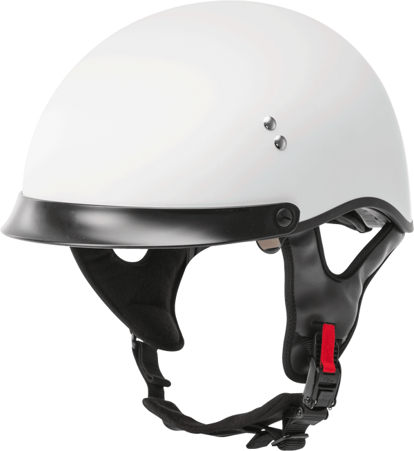 HH-65 HALF HELMET FULL DRESSED MATTE WHITE