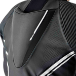 S1 D3O SUIT BLK/WHI LEATHER LG