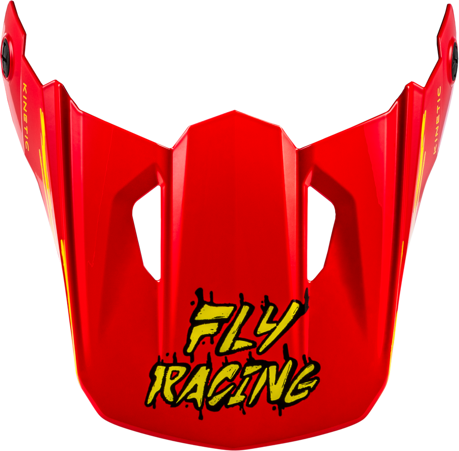 YTH KINETIC SURGE HELMET VISOR BLACK/RED/YELLOW YS-YL