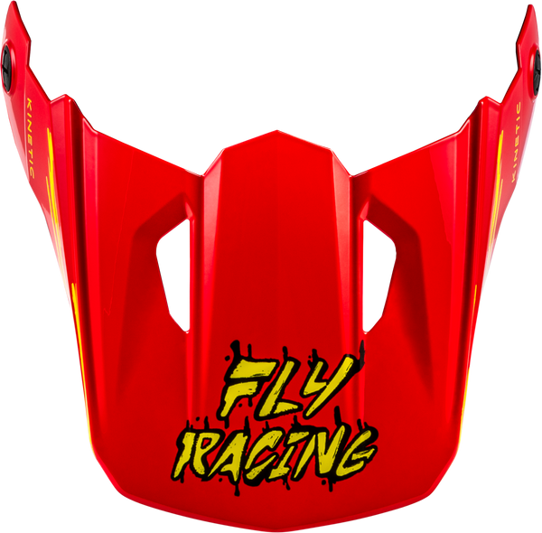 YTH KINETIC SURGE HELMET VISOR BLACK/RED/YELLOW YS-YL