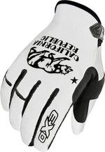 MOTO-FLEX GLOVES GOLDEN STATE WHITE/BLACK MD