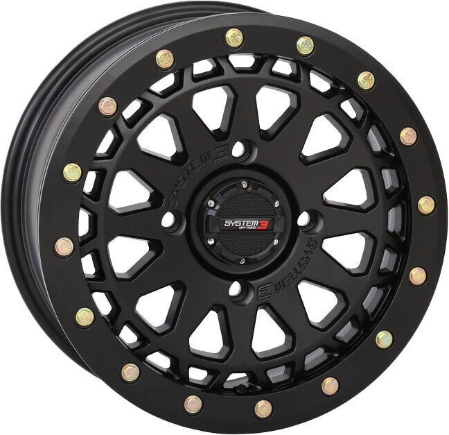 SB6 BL WHEEL 15X7 4+3 (+10MM) 4/137 MATTE BLACK | 15S3-6536