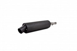 SINGLE SLIP-ON SYSTEM W/ UTILITY MUFFLER BLK HON | AT-7109