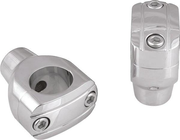 2" GROOVED CHROME RISERS