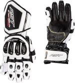 WOMENS TRACTECH EVO 4 CE GLOVE WHITE/BLACK LEATHER LG