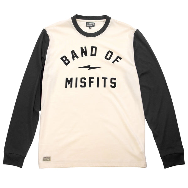 CAPONE YD LS TEE WHT/BLK