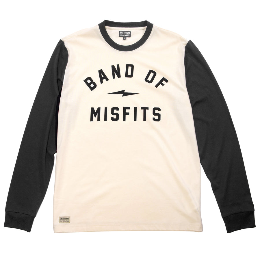 CAPONE YD LS TEE WHT/BLK