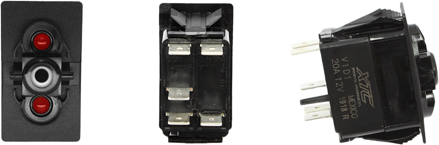 DASH SWITCH BODY SINGLE ACC RED/RED