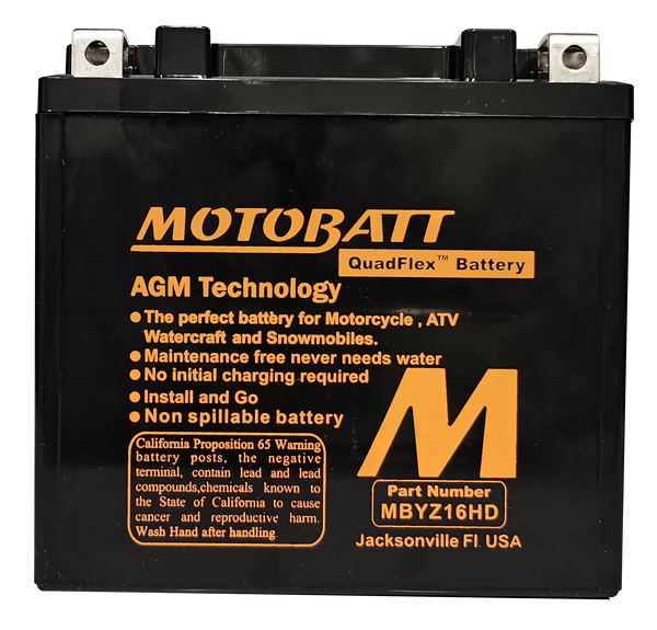 BATTERY MBYZ16HD SEALED FACTORY ACTIVATED | MBYZ16HD