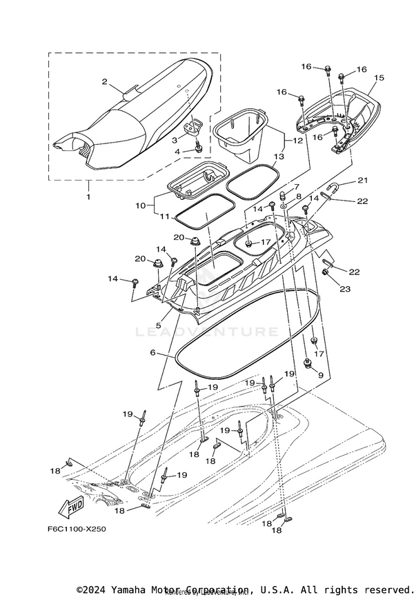 DOUBLE SEAT ASSY | F3Y-U371A-R0-00