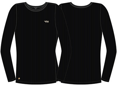WOMEN'S FLT LS TEE BLACK 2X