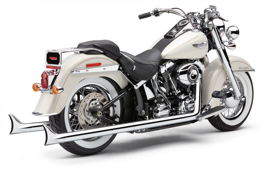 BAD HOMBRE TRUE DUAL FISHTAILS CHROME SOFTAIL 07-11 | 6988