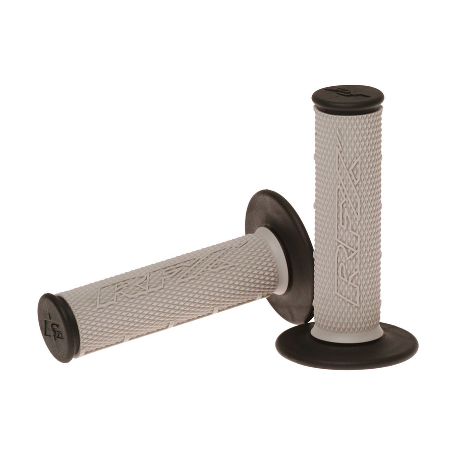 DUAL COMPOUND GRIPS GREY WITH BLACK ENDS | FXHG 20200 99GY