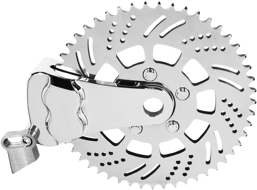 SPROCKET BRAKE KIT 51T L/H CHROME | RKSBLCC351