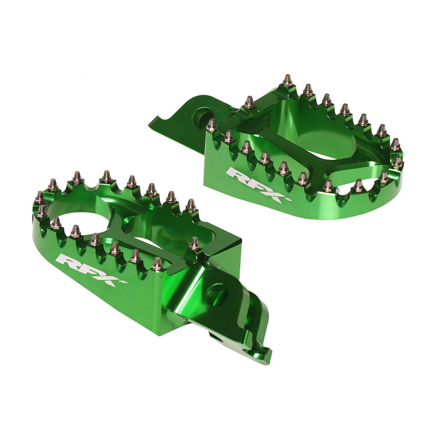 FOOTPEGS GREEN KAW | FXFR 20100 99GN