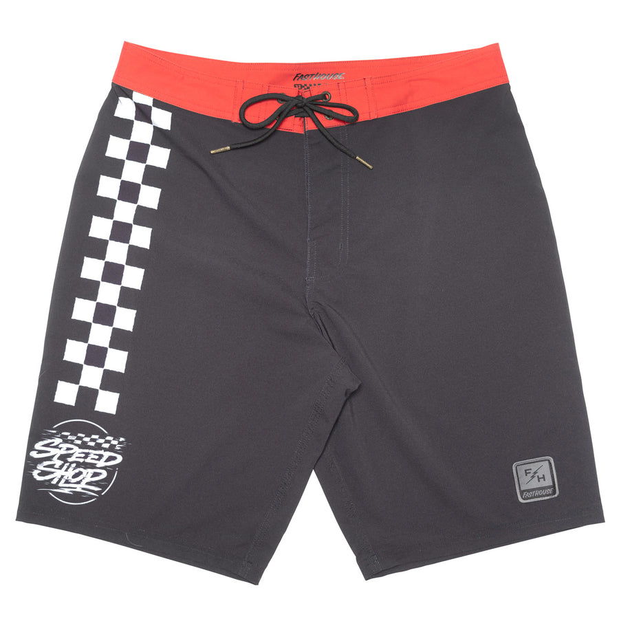 BURNER21 BORDSHRT BLK/RED