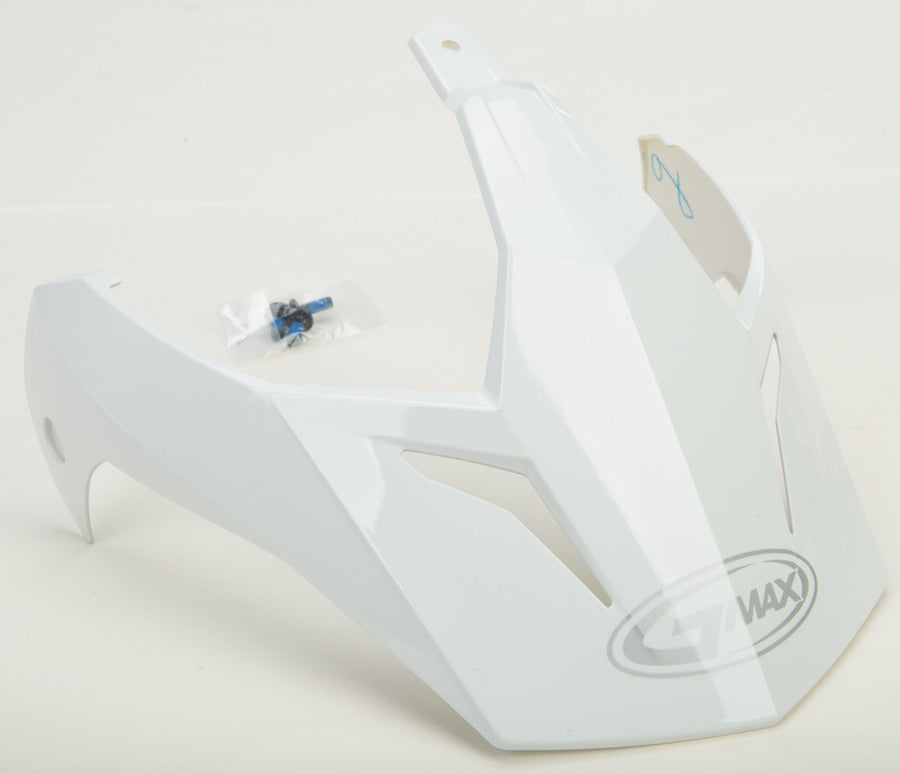 VISOR W/SCREWS WHITE GM-11