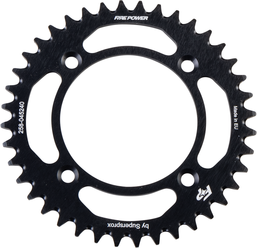 REAR SPROCKET ALUMINUM 40T BLK | FPA-452-40-BLK