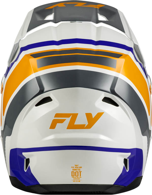 KINETIC SCRAP HELMET WHITE/ORANGE/BLUE/GREY