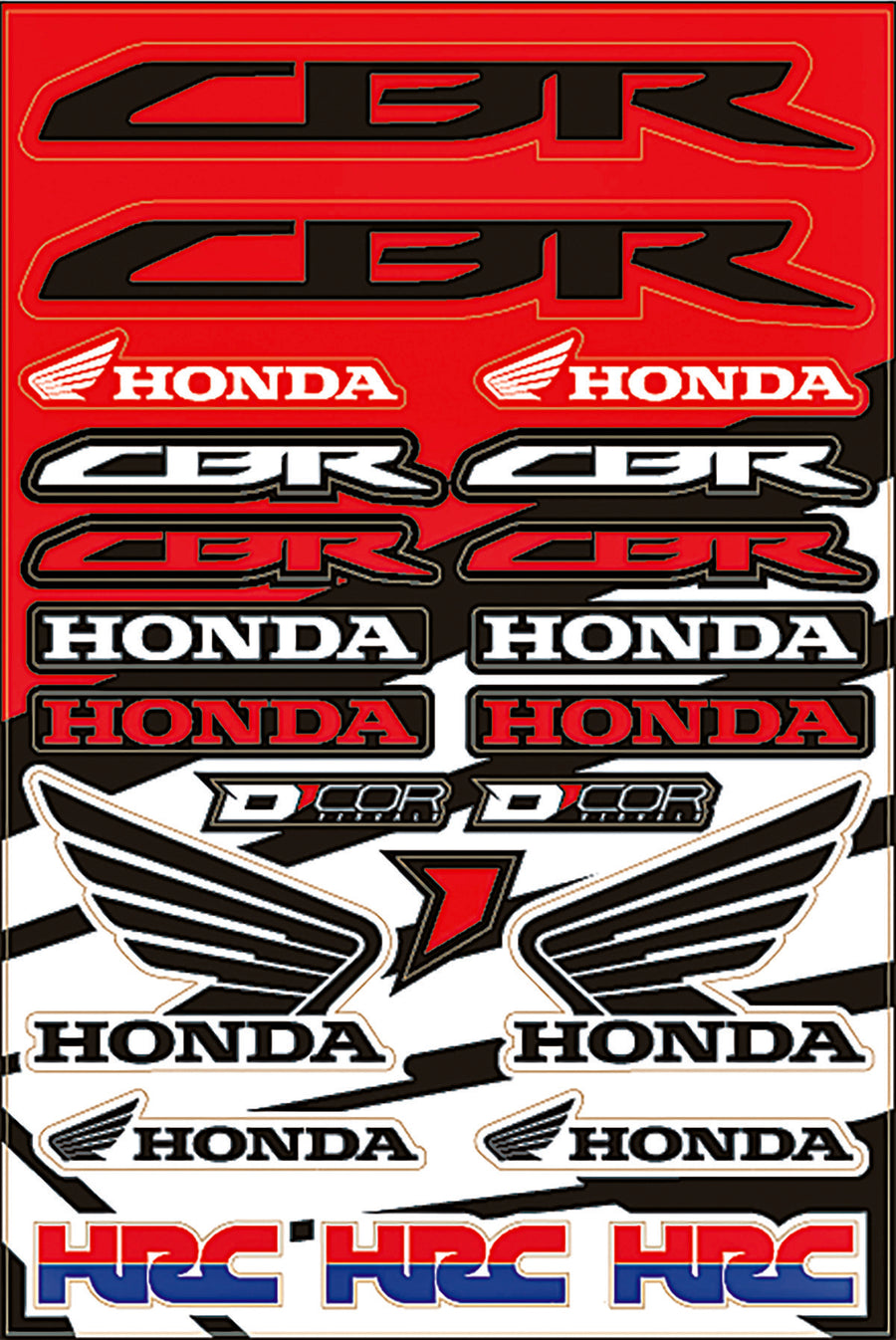 HONDA STREET DECAL SHEET | 40-10-102