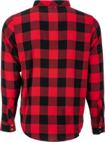 FLY TEK FLANNEL RED/BLACK SM | 354-6392S