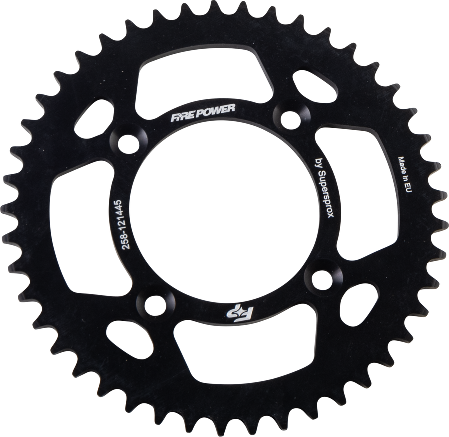 REAR SPROCKET ALUMINUM 45T BLK | FPA-1214-45-BLK