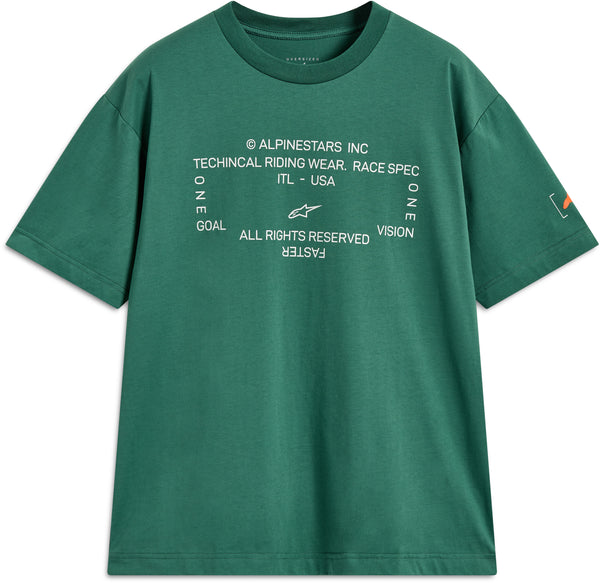 INFINITY OVERSIZED SS CSF TEE GREEN