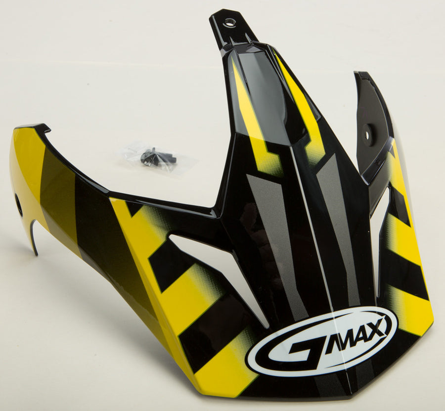 VISOR W/SCREWS TREKKA GM-11 BLACK/YELLOW