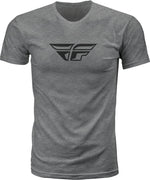 FLY F-WING TEE DARK GREY HEATHER