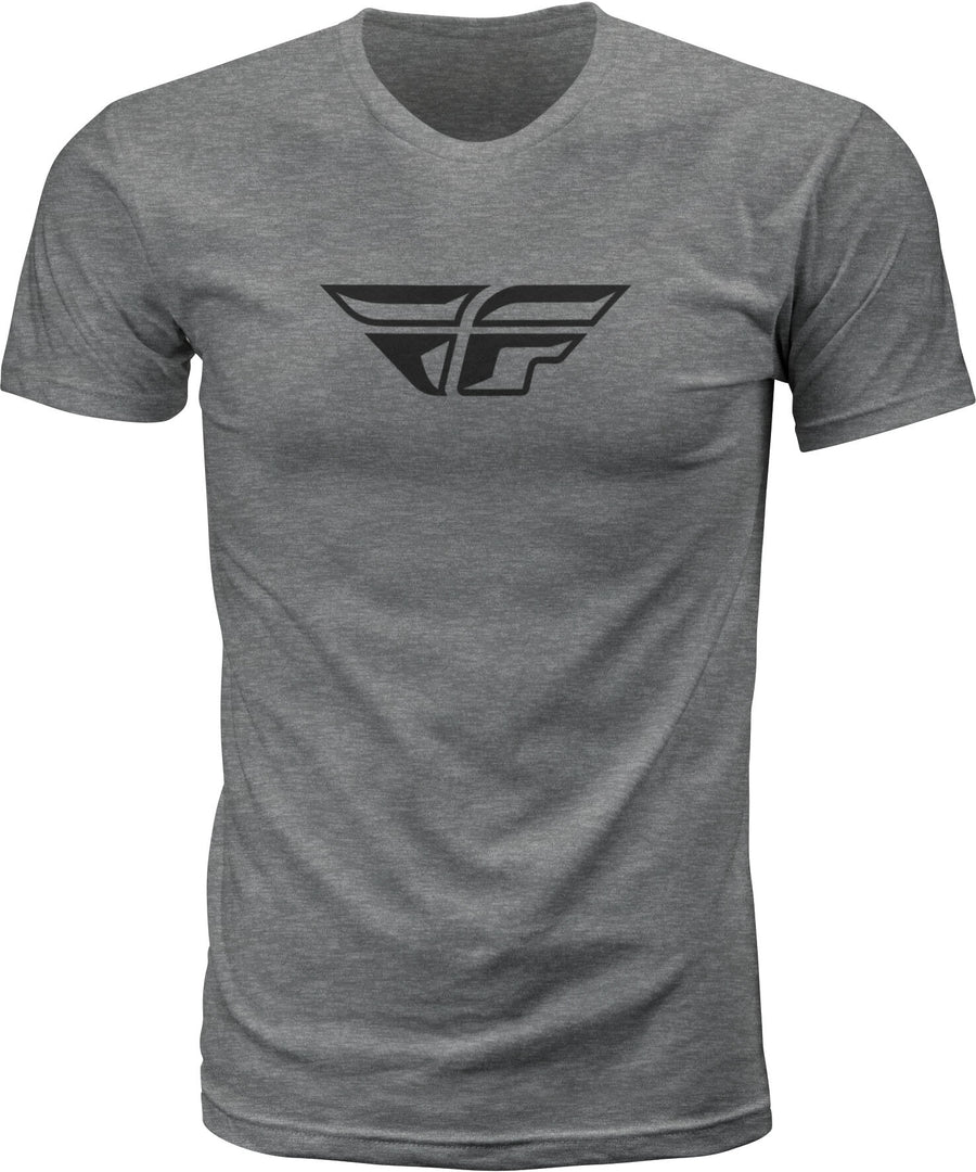 FLY F-WING TEE DARK GREY HEATHER