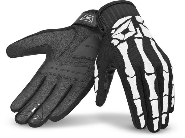 STD ISU BONE GLV BLK/WHT