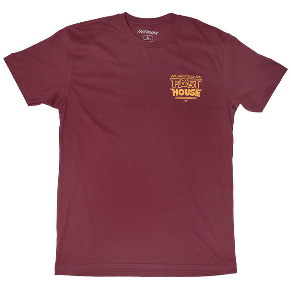 WEEKEND SS TEE MAROON