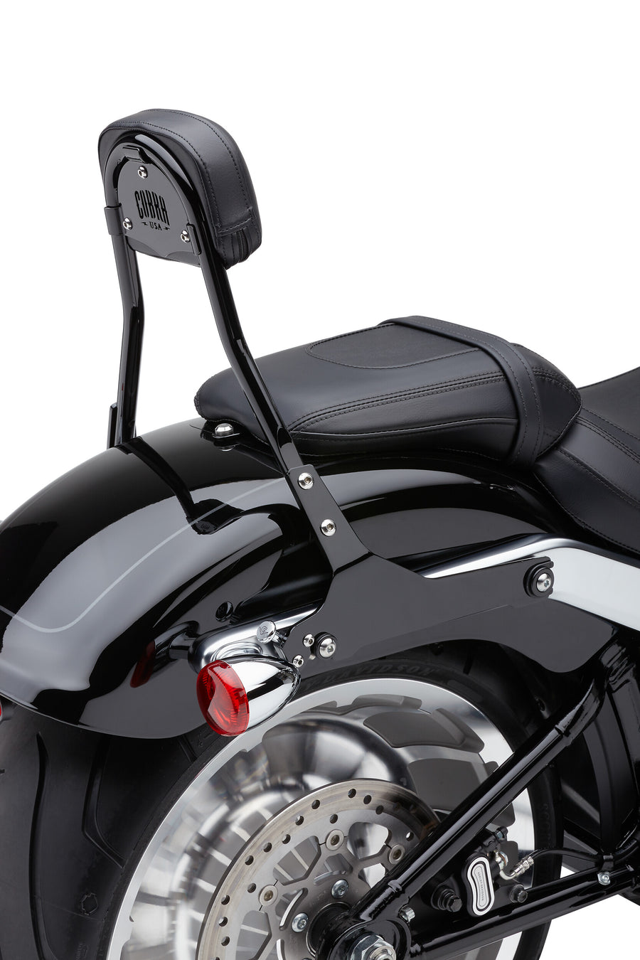 DETACHABLE BACKREST ROUND BLACK FLSB 18-25 | 602-2011B