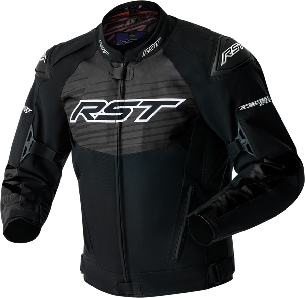 TRACTECH EVO D3O JACKET BLACK/WHITE TEXTILE