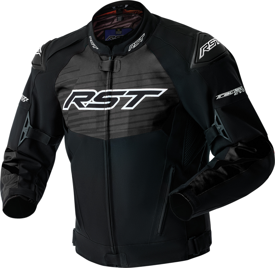 TRACTECH EVO D3O JACKET BLACK/WHITE TEXTILE