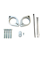 HANDLEBAR RISERS SILVER BMW