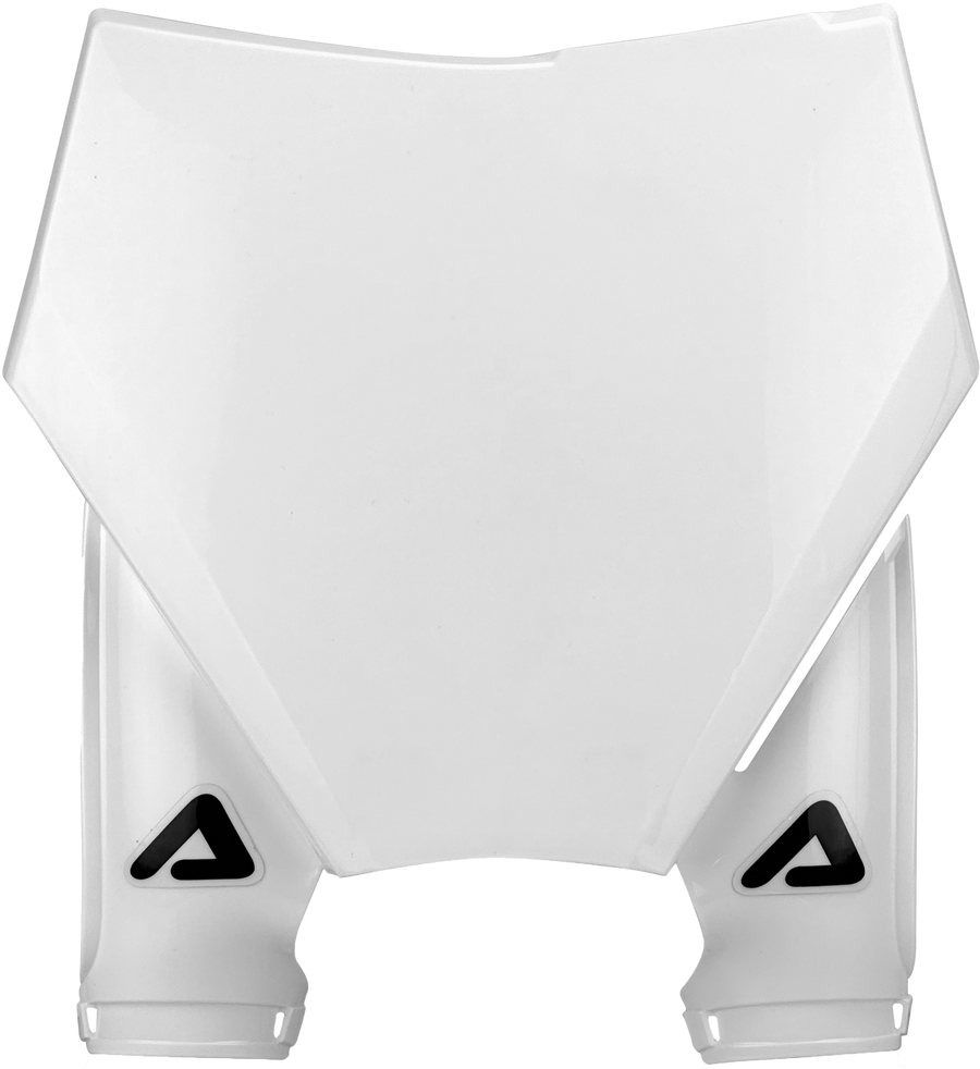 FRONT NUMBER PLATE KTM WHITE