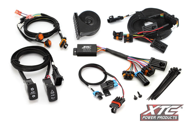 AUTO TURN SIGNAL KIT W/ HORN AND FRONT DRL LIGHTS CAN | ATS-POL-X24-DRL