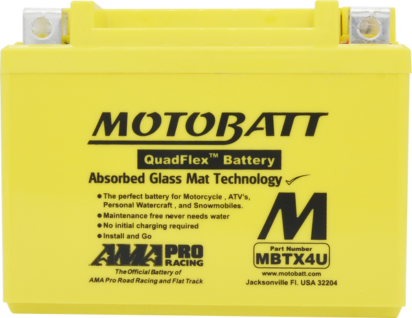 BATTERY MBTX4U SEALED FACTORY ACTIVATED | MBTX4U