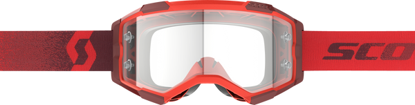 FURY GOGGLE RED CLEAR WORKS