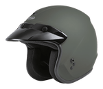 OF-2 OPEN-FACE HELMET MATTE GREEN MD