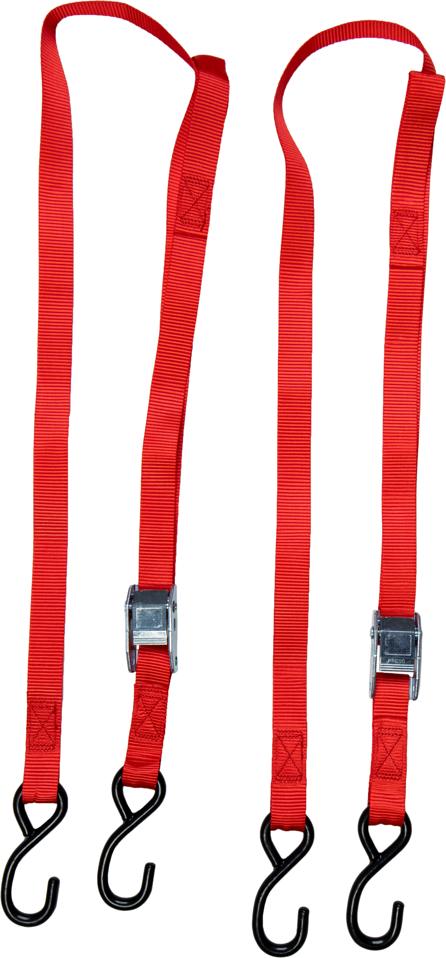 1" X 6' TIE-DOWN RED 2/PK