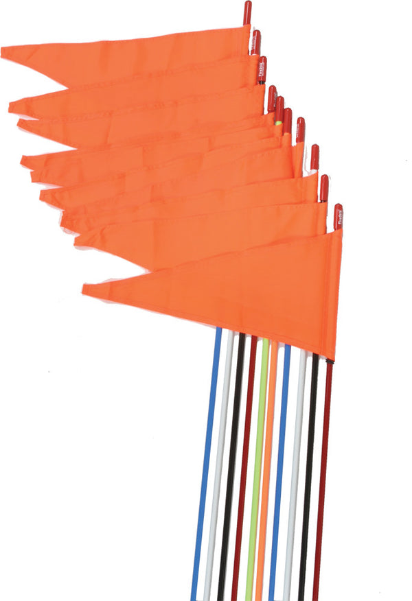 SAFETY FLAGS STUD MOUNT YELLOW 7' 10/PK