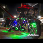 Multi-color Motorcycle LED Accent Light Kit w/Remote Key Fob